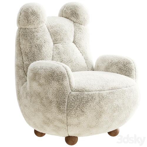 Papa bear armchair fur