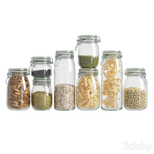 glass jar set