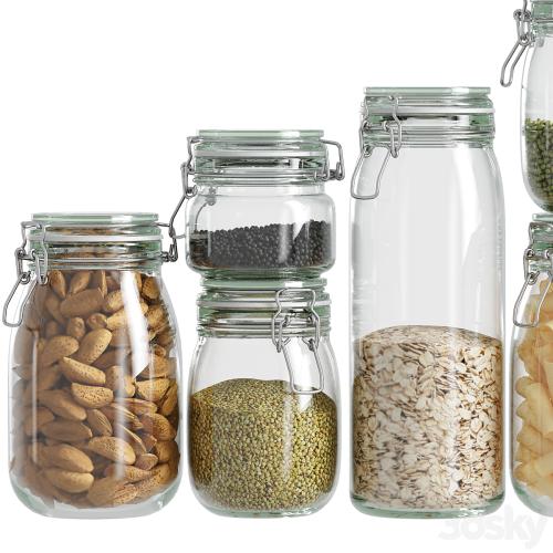 glass jar set