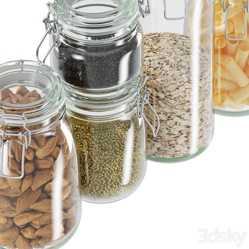 glass jar set