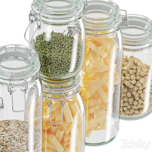 glass jar set