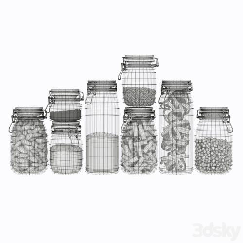 glass jar set