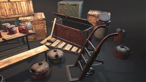 UnrealEngine - Retro Industrial Props