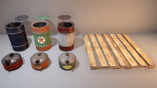 UnrealEngine - Retro Industrial Props