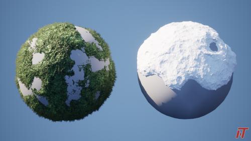 UnrealEngine - Procedural Moss & Snow