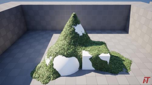 UnrealEngine - Procedural Moss & Snow