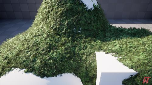 UnrealEngine - Procedural Moss & Snow