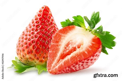 Strawberry Isolated On A White Background 18xJPEG