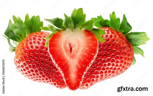 Strawberry Isolated On A White Background 18xJPEG