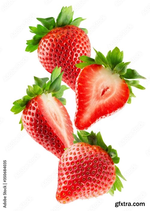 Strawberry Isolated On A White Background 18xJPEG