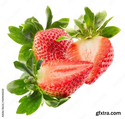 Strawberry Isolated On A White Background 18xJPEG