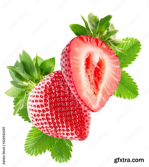 Strawberry Isolated On A White Background 18xJPEG