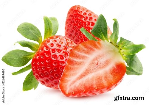 Strawberry Isolated On A White Background 18xJPEG