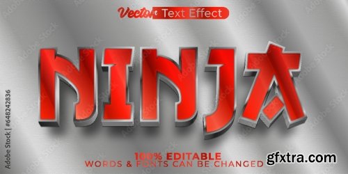 Vector Text Effect Editable Alphabet 32 25xAI