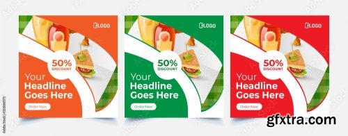 Fast Food Web Template Banner Flyer 2 15xAI