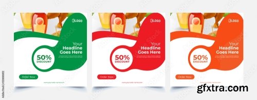 Fast Food Web Template Banner Flyer 2 15xAI