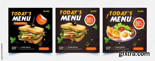 Fast Food Web Template Banner Flyer 2 15xAI