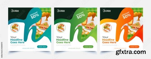 Fast Food Web Template Banner Flyer 2 15xAI