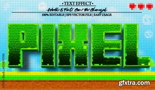 Vector Text Effect Editable Alphabet 36 25xAI