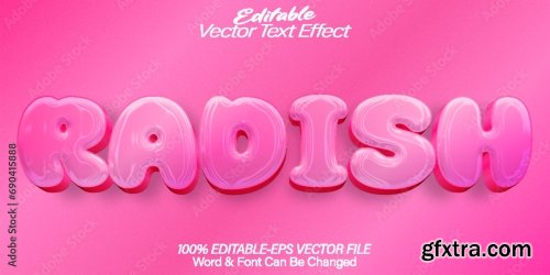 Vector Text Effect Editable Alphabet 37 25xAI