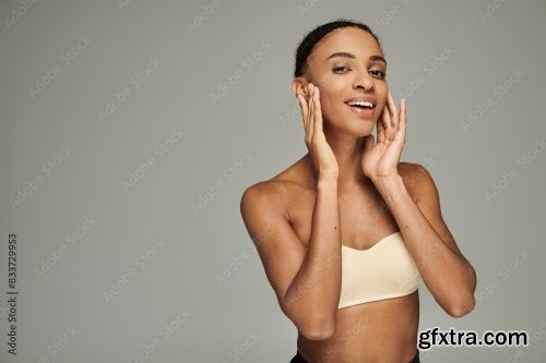 Cosmetic And Young African American Woman 24xJPEG