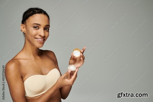 Cosmetic And Young African American Woman 24xJPEG