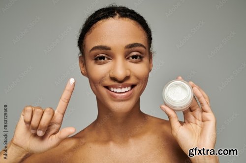 Cosmetic And Young African American Woman 24xJPEG