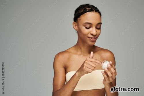 Cosmetic And Young African American Woman 24xJPEG