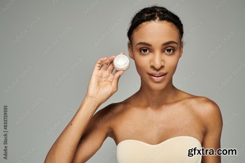 Cosmetic And Young African American Woman 24xJPEG