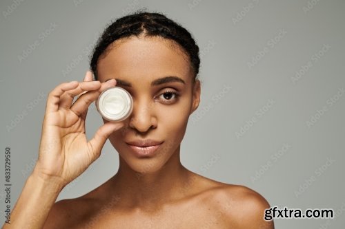 Cosmetic And Young African American Woman 24xJPEG