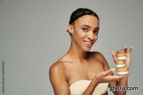 Cosmetic And Young African American Woman 24xJPEG