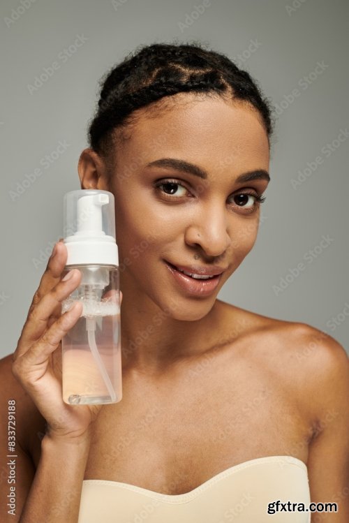 Cosmetic And Young African American Woman 24xJPEG