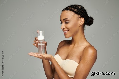 Cosmetic And Young African American Woman 24xJPEG