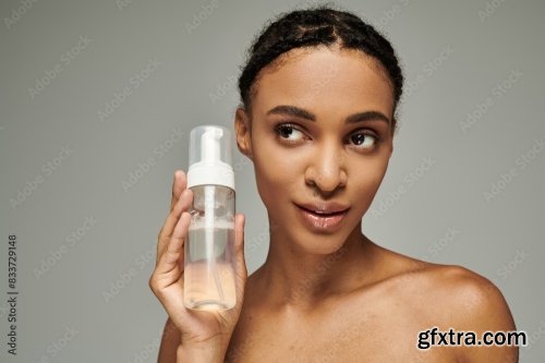 Cosmetic And Young African American Woman 24xJPEG