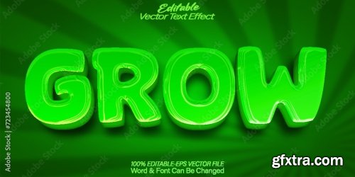 Vector Text Effect Editable Alphabet 24 25xAI