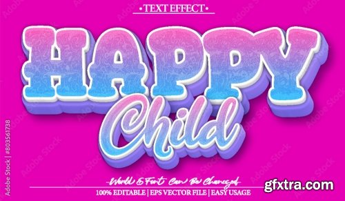 Vector Text Effect Editable Alphabet 24 25xAI