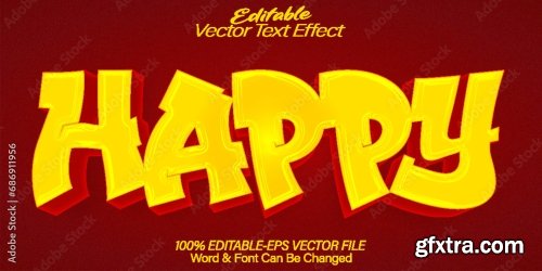 Vector Text Effect Editable Alphabet 24 25xAI