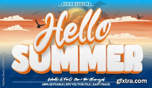 Vector Text Effect Editable Alphabet 24 25xAI