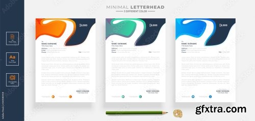 Elegant Letterhead Design Template 2 20xAI