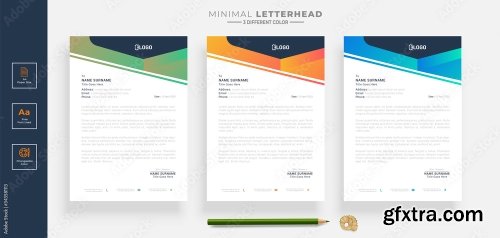 Elegant Letterhead Design Template 2 20xAI