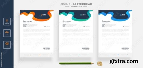 Elegant Letterhead Design Template 2 20xAI