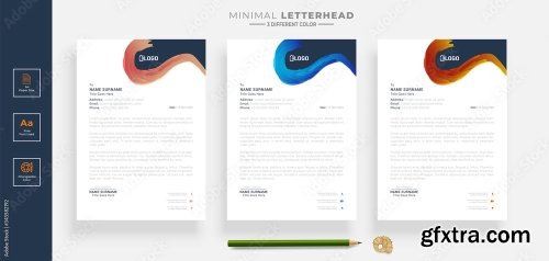 Elegant Letterhead Design Template 2 20xAI