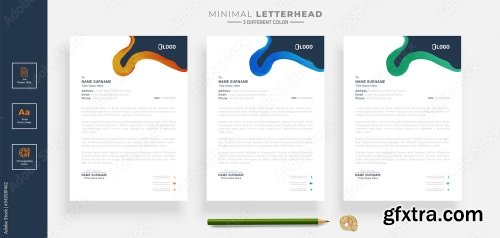 Elegant Letterhead Design Template 2 20xAI