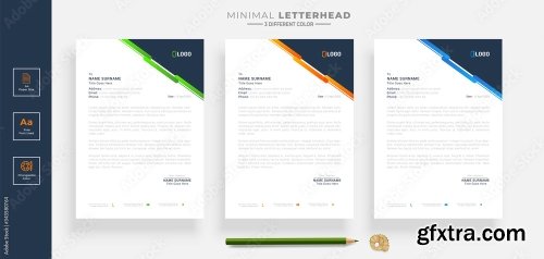 Elegant Letterhead Design Template 2 20xAI