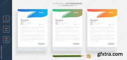 Elegant Letterhead Design Template 2 20xAI