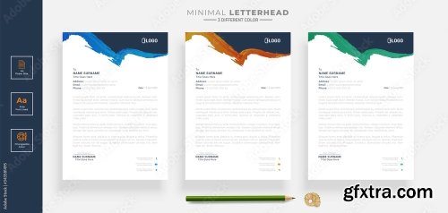 Elegant Letterhead Design Template 2 20xAI