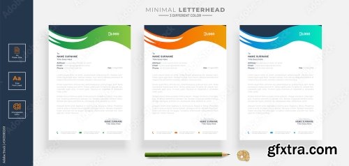 Elegant Letterhead Design Template 2 20xAI