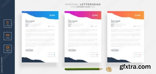 Elegant Letterhead Design Template 2 20xAI