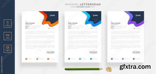 Elegant Letterhead Design Template 2 20xAI