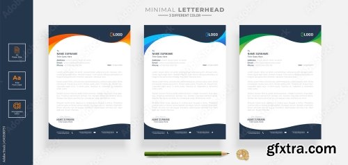 Elegant Letterhead Design Template 2 20xAI